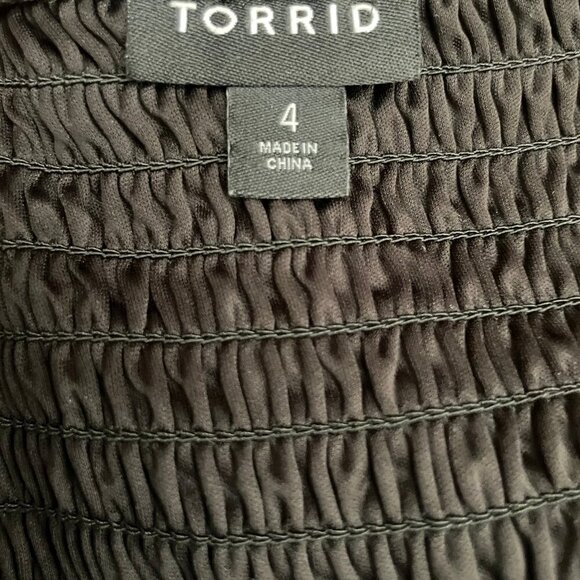 torrid Women's Peplum Cami Adjustable Straps Top Plus Size 4X Summer Whimisgoth - Picture 7 of 9